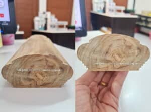 ราวบันไดไม้สัก (เเบบใหม่)