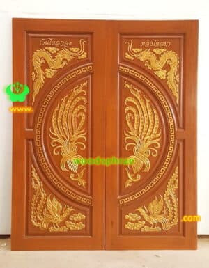 ประตูไม้สักบานคู่ BB113