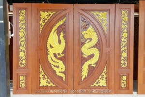 ประตูไม้สักบานคู่ BB125