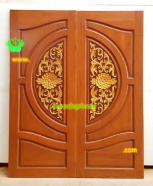 ประตูไม้สักบานคู่ BB01