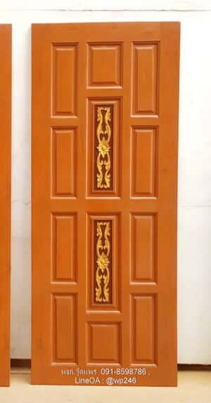 ประตูไม้สักบานเดี่ยว B72