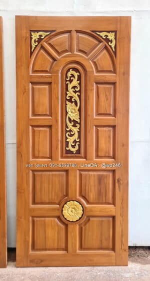 ประตูไม้สักบานเดี่ยว B362