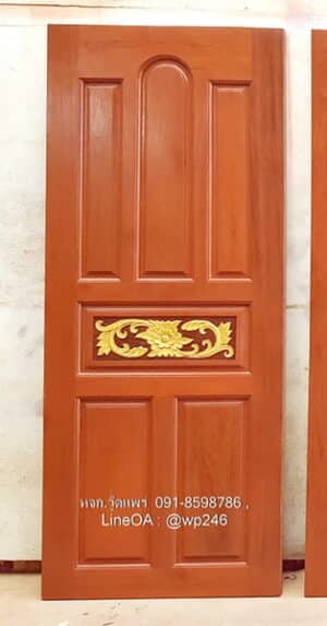 ประตูไม้สักบานเดี่ยว B53
