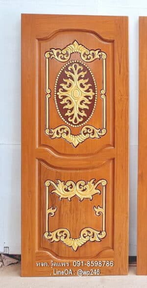 ประตูไม้สักบานเดี่ยว B134