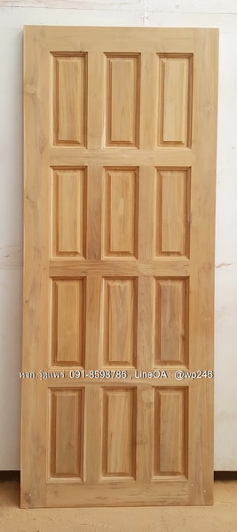 ประตูไม้สักบานเดี่ยว B195