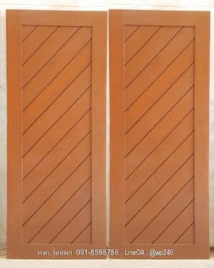 ประตูไม้สักบานเดี่ยว B210