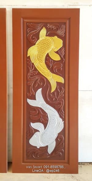 ประตูไม้สักบานเดี่ยว B131