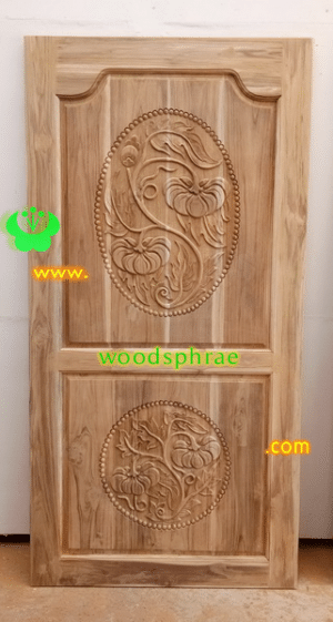 ประตูไม้สักบานเดี่ยว B240