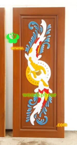 ประตูไม้สักบานเดี่ยว B227