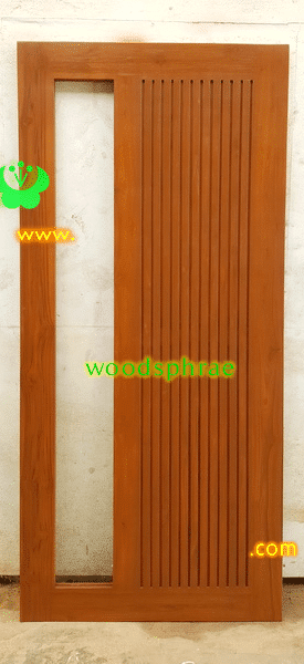 ประตูไม้สักบานเดี่ยว B109