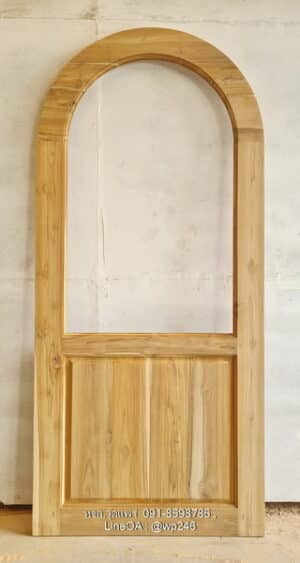 ประตูไม้สักมินิมอล B370