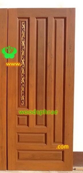 ประตูไม้สักบานเดี่ยว B66