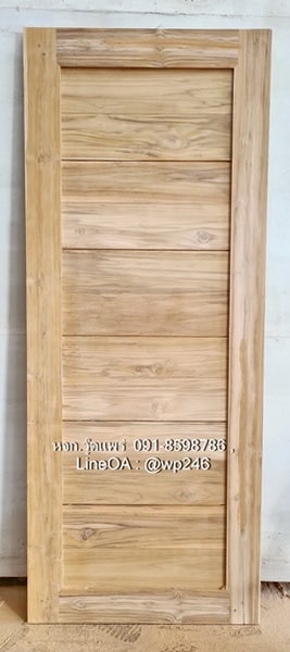 ประตูไม้สักบานเดี่ยว B196