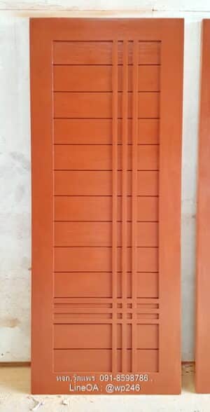 ประตูไม้สักโมเดิร์น B159